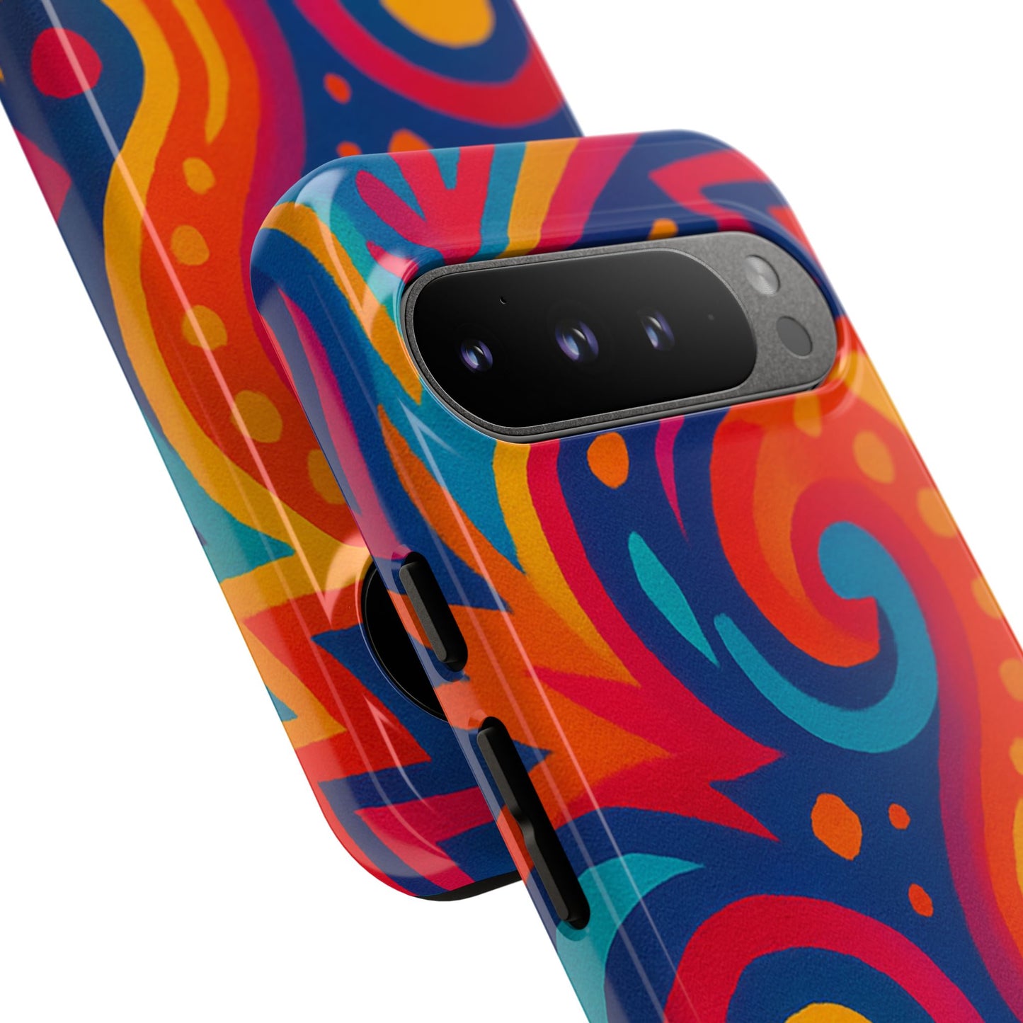 Vibrant Phone Case - Colorful Tough Case, Protective Cover, Unique Design, Trendy Gift, Phone Accessory