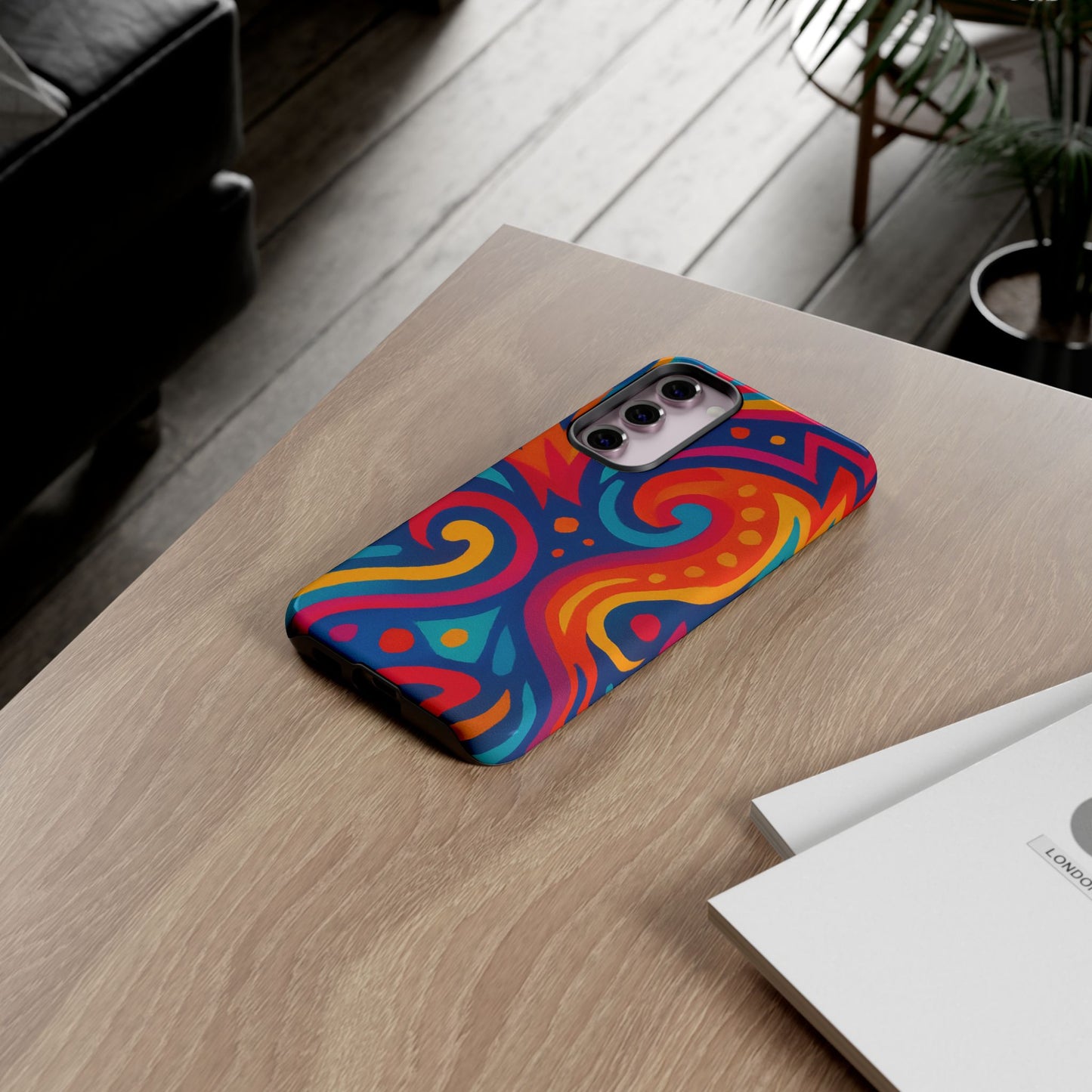 Vibrant Phone Case - Colorful Tough Case, Protective Cover, Unique Design, Trendy Gift, Phone Accessory