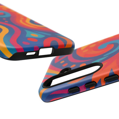 Vibrant Phone Case - Colorful Tough Case, Protective Cover, Unique Design, Trendy Gift, Phone Accessory