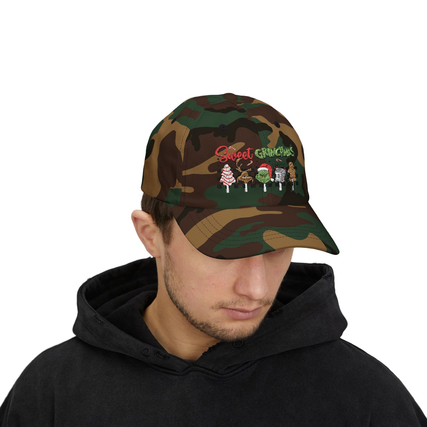 Festive Dad Cap - Sweet Grinchmas Hat for Holiday Cheer, Christmas Gift, Matching Family Outfit, Winter Accessory, Trendy Headwear