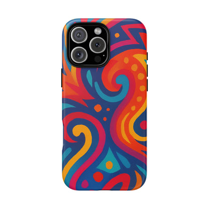 Vibrant Phone Case - Colorful Tough Case, Protective Cover, Unique Design, Trendy Gift, Phone Accessory