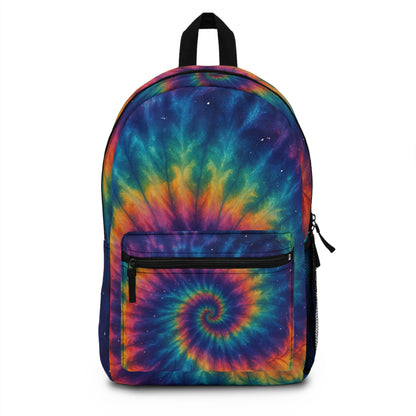 Colorful Tie-Dye Backpack for School, Travel, Festivals, Gift for Teens, Retro Style, Stylish Bag for Every Occasion