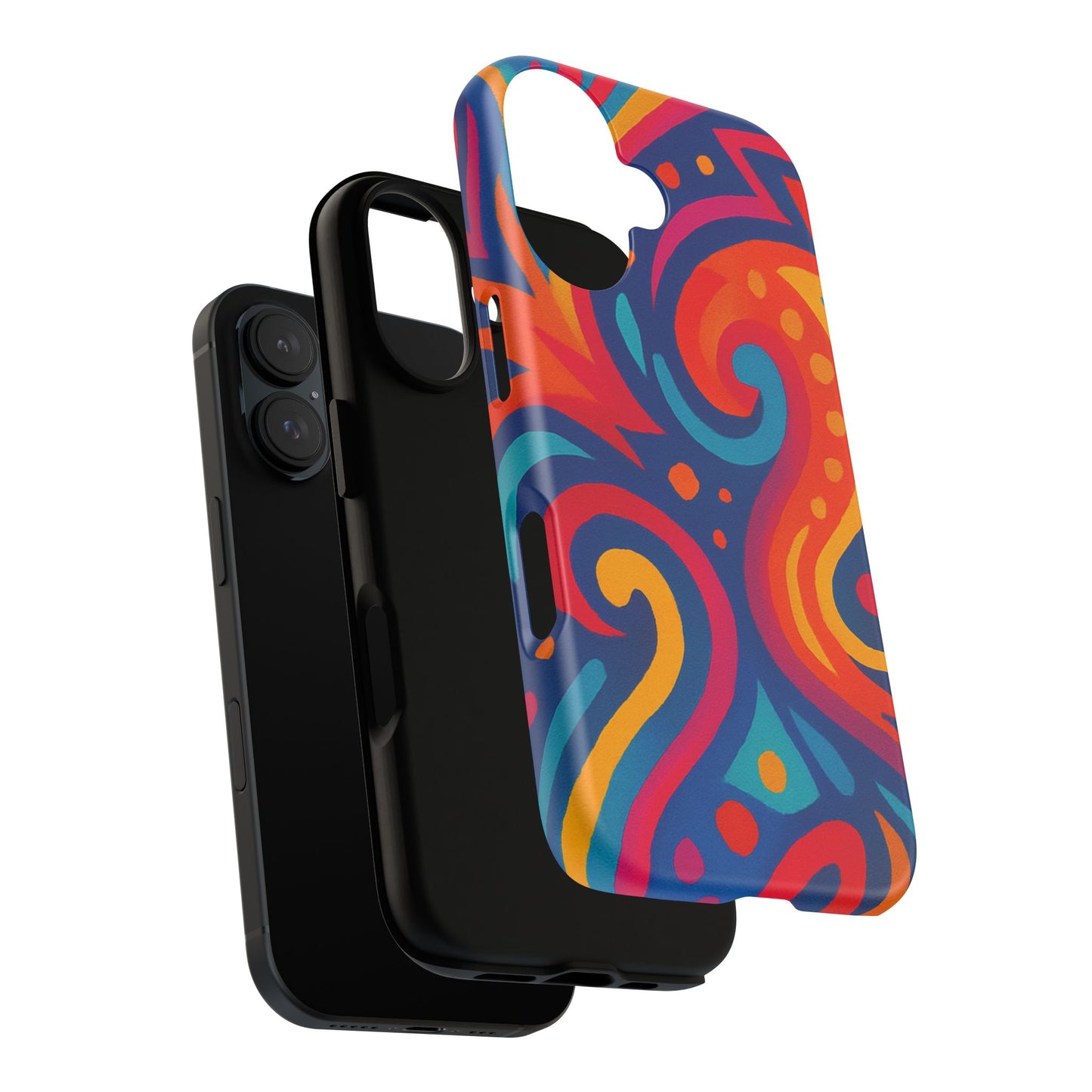 Vibrant Phone Case - Colorful Tough Case, Protective Cover, Unique Design, Trendy Gift, Phone Accessory