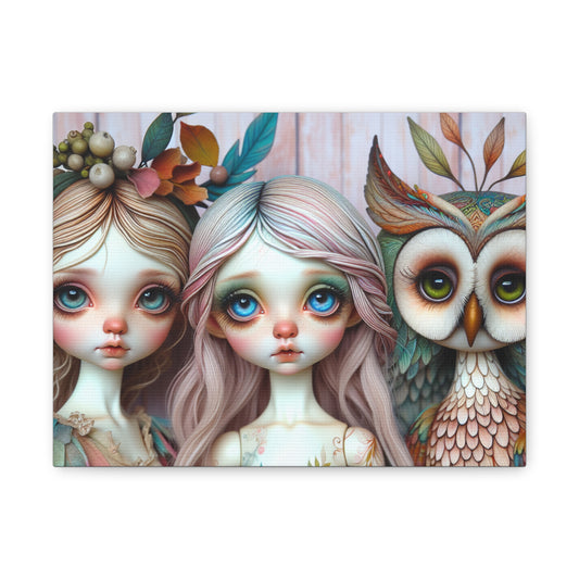 Whimsical Art Canvas Print, Fantasy Decor, Enchanted Wall Art, Magical Home Decor, Unique Gift, Kids Room Decoration