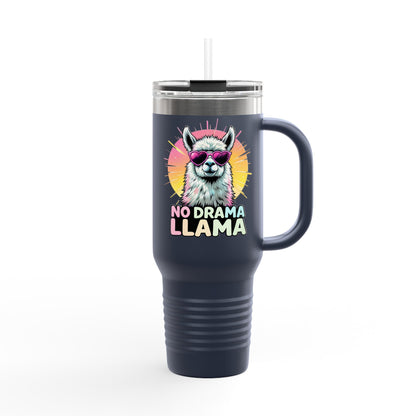 No Drama Llama Insulated Travel Mug, 40oz - Fun, Colorful Drinkware for Llama Lovers, Perfect Gift for Birthdays, Travel, or Camping, [...]