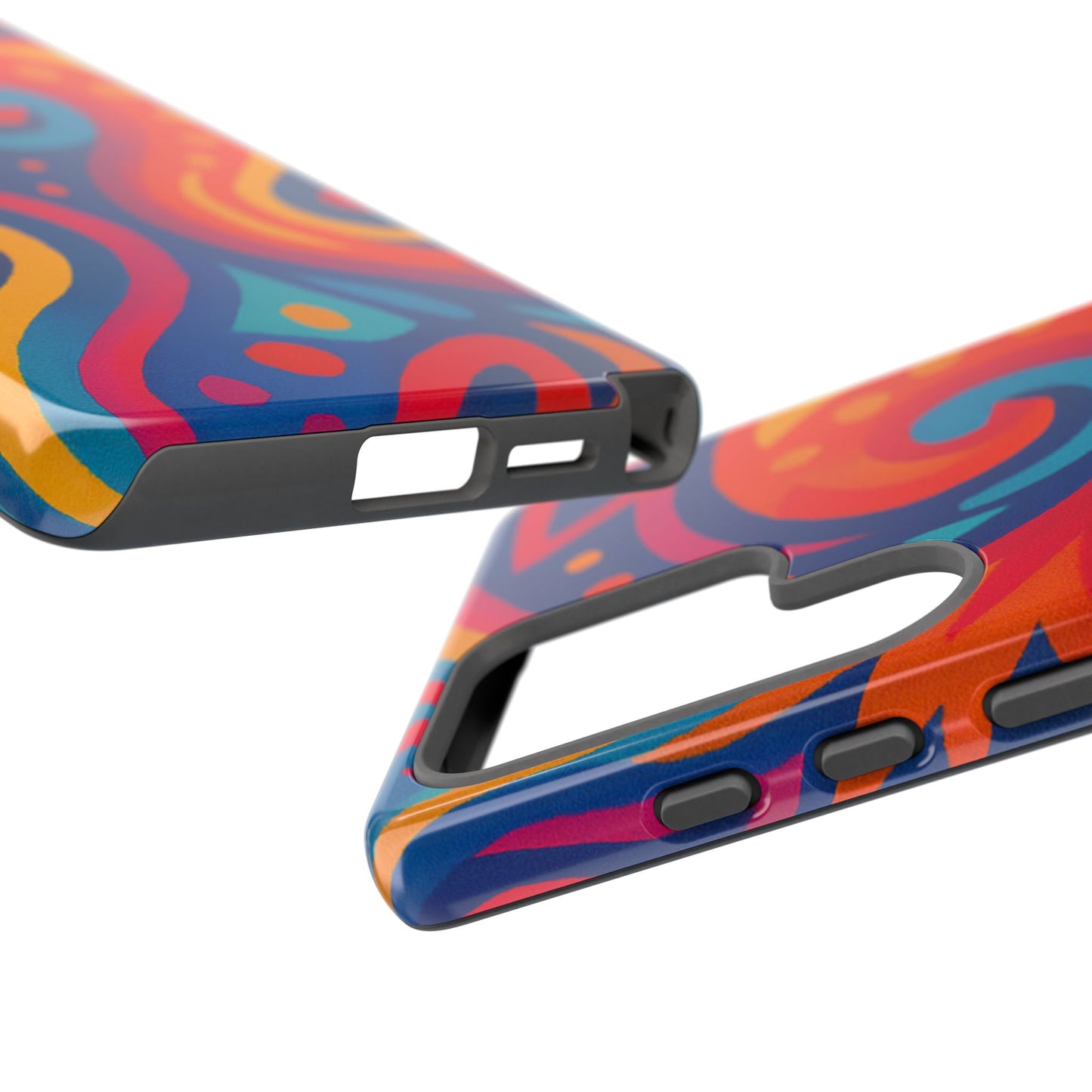 Vibrant Phone Case - Colorful Tough Case, Protective Cover, Unique Design, Trendy Gift, Phone Accessory