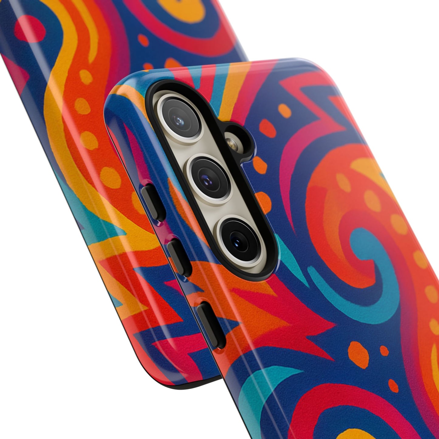 Vibrant Phone Case - Colorful Tough Case, Protective Cover, Unique Design, Trendy Gift, Phone Accessory