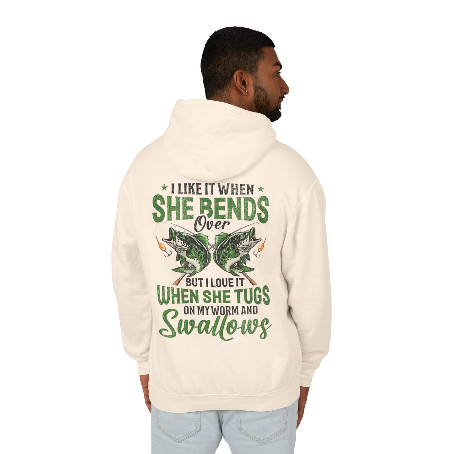 Gone Fishing Unisex Lightweight Hooded Sweatshirt | Perfect for Anglers, Fishing Gift, Outdoor Adventures, Casual Wear, Gift for Dad
