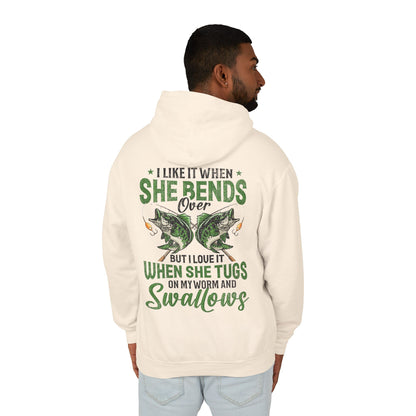 Gone Fishing Unisex Lightweight Hooded Sweatshirt | Perfect for Anglers, Fishing Gift, Outdoor Adventures, Casual Wear, Gift for Dad