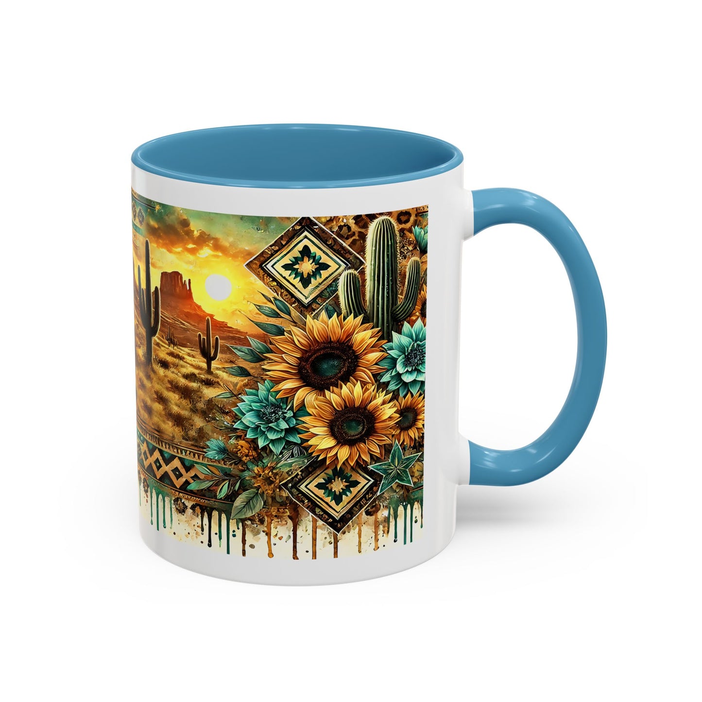Desert Sunset Coffee Mug with Cacti and Sunflowers, Boho Mug, Gift for Nature Lovers, Coffee Lovers Gift, Southwestern Decor, Unique [...]