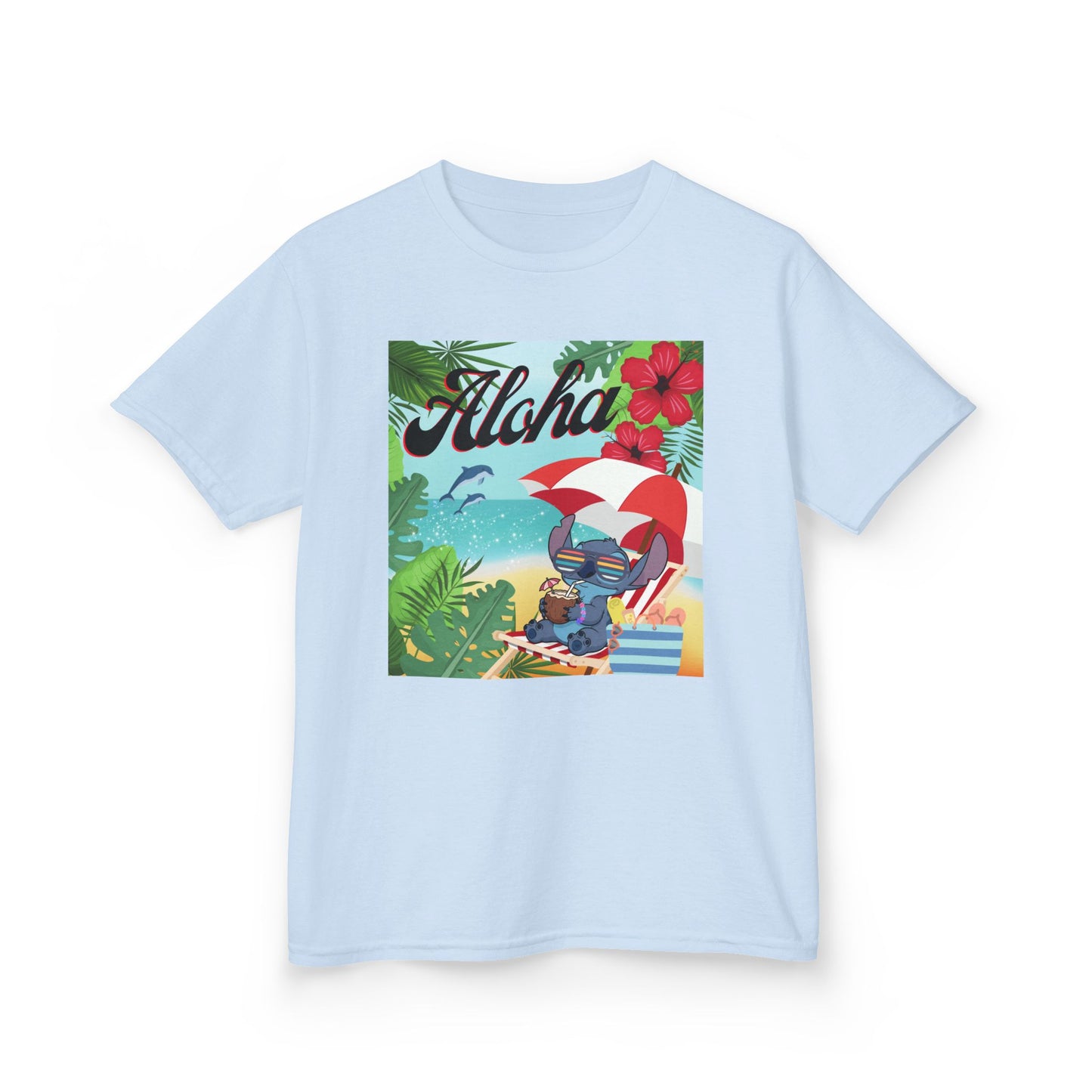Aloha Paradise Kids Tee, Summer Shirt, Beachwear, Vacation Gift, Nature Lover Gift, Tropical Vibes, Kids Summer Fashion