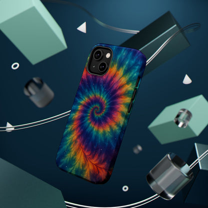 Colorful Tie-Dye Magnetic Phone Cases, Boho Phone Accessories, Unique Gift for Teens, Vibrant Phone Cover for Festivals, Summer Vibes