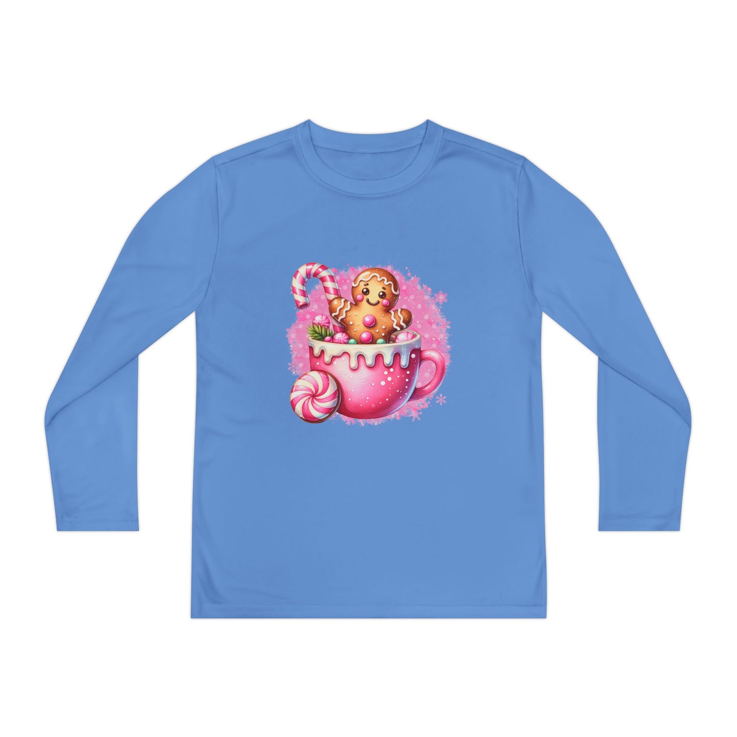 Youth Long Sleeve Holiday Tee - Cute Gingerbread Design, Perfect for Christmas, Winter Celebrations, Gift for Kids, Festive Wear, [...]