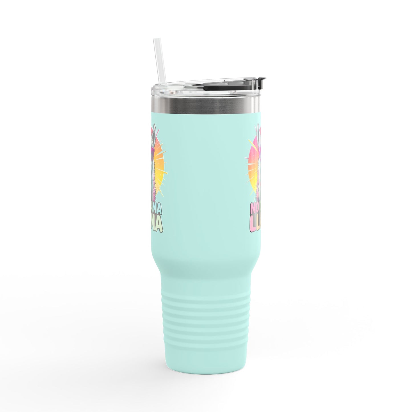 No Drama Llama Insulated Travel Mug, 40oz - Fun, Colorful Drinkware for Llama Lovers, Perfect Gift for Birthdays, Travel, or Camping, [...]
