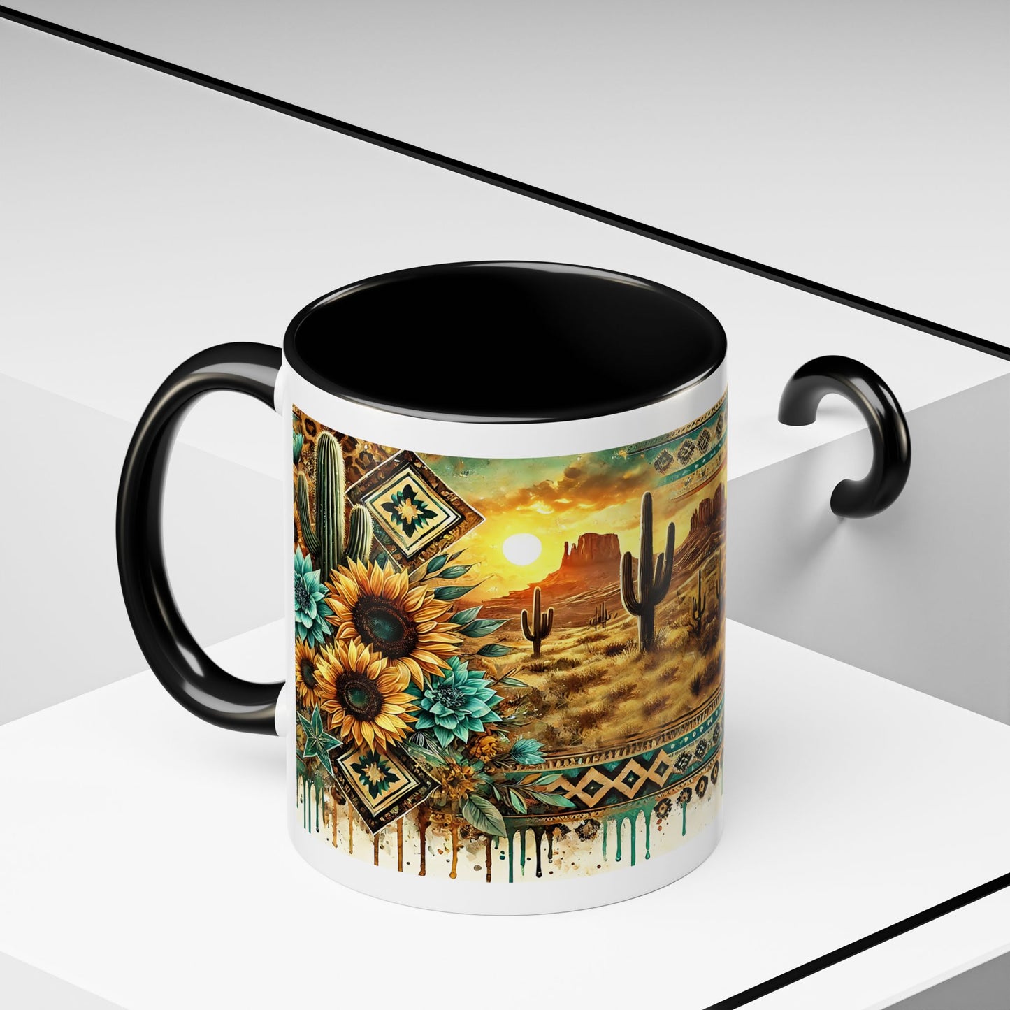 Desert Sunset Coffee Mug with Cacti and Sunflowers, Boho Mug, Gift for Nature Lovers, Coffee Lovers Gift, Southwestern Decor, Unique [...]