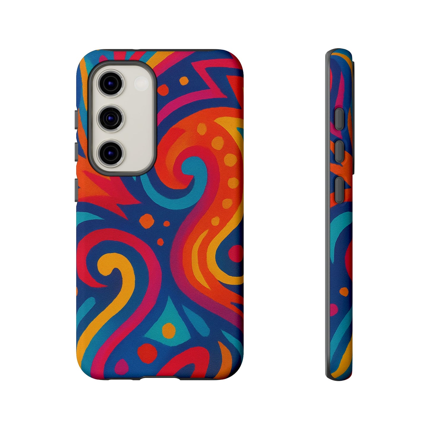 Vibrant Phone Case - Colorful Tough Case, Protective Cover, Unique Design, Trendy Gift, Phone Accessory