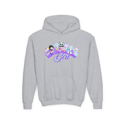 Colorful Cartoon Hoodie for Girls, Cute Sweater for Kids, Gift for Birthdays, Cozy Fun, Youth Sweatshirt, Casual Outfit