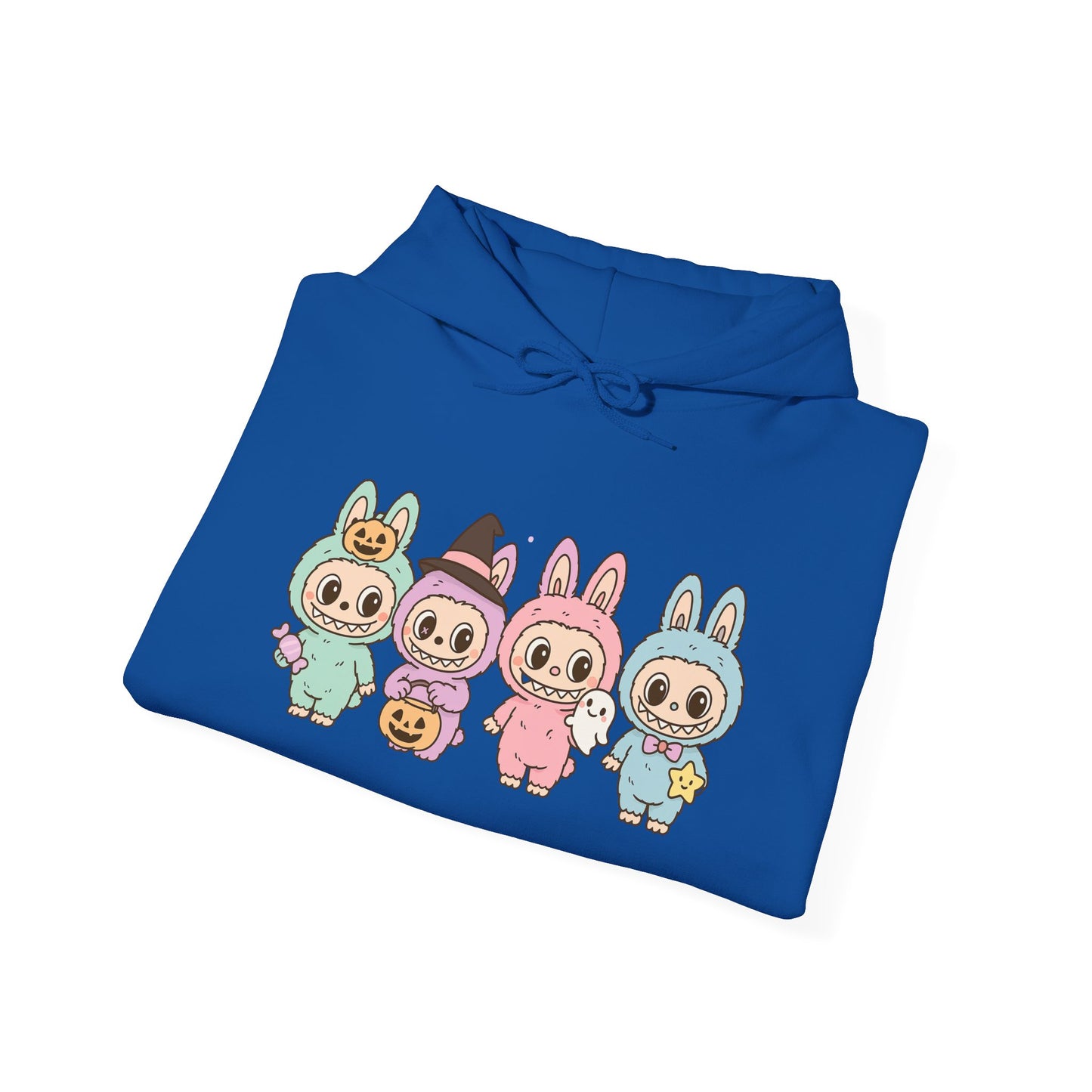 Cute Bunny-Themed Unisex Hoodie, Cozy Animal Sweatshirt for Halloween, Gift for Animal Lovers, Casual Cute Apparel, Funny Graphic Sweatshirt