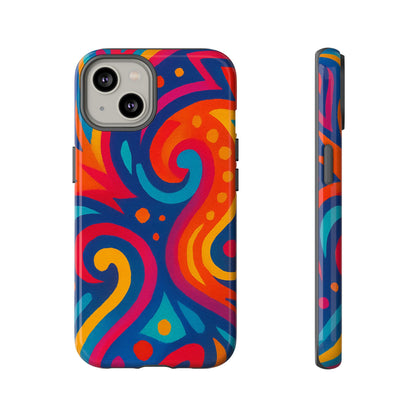 Vibrant Phone Case - Colorful Tough Case, Protective Cover, Unique Design, Trendy Gift, Phone Accessory