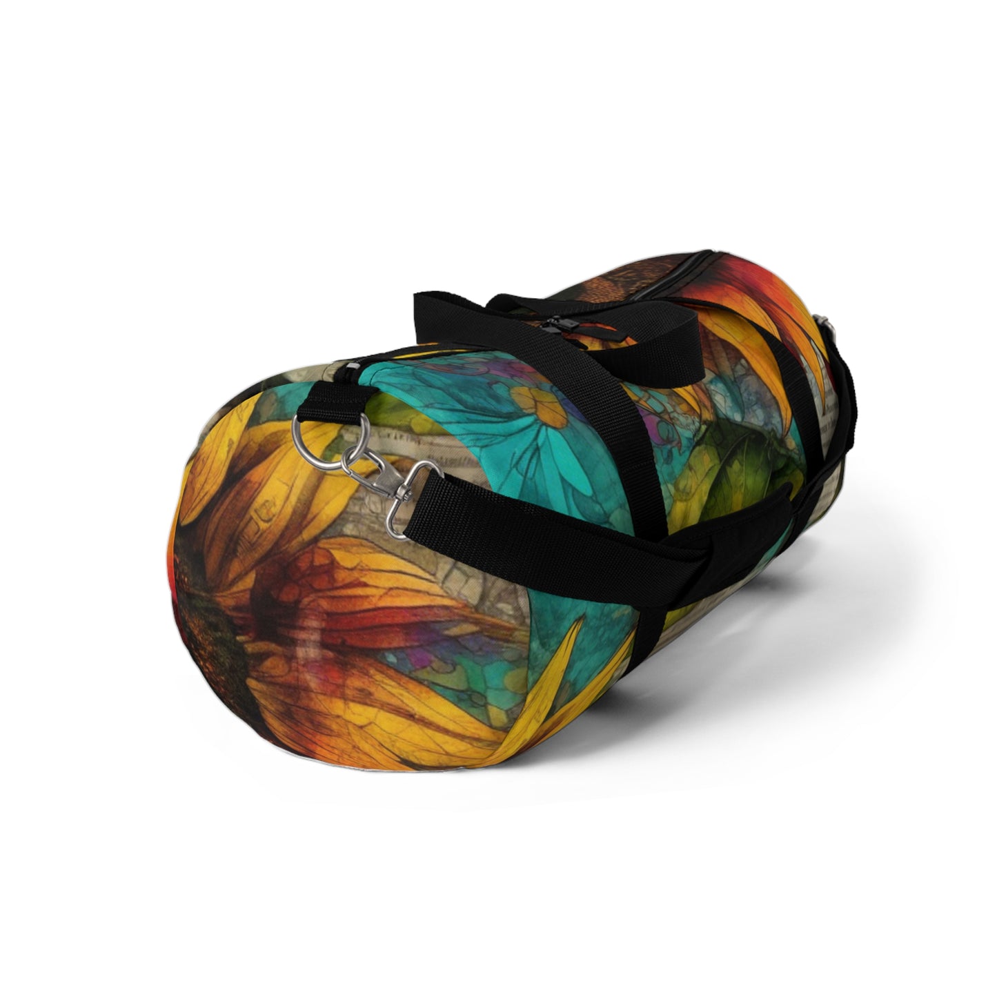 Vibrant Floral sunflower Duffel Bag - Perfect for Gym, Travel, Yoga, Sports, Weekend Getaways, Pet Owners