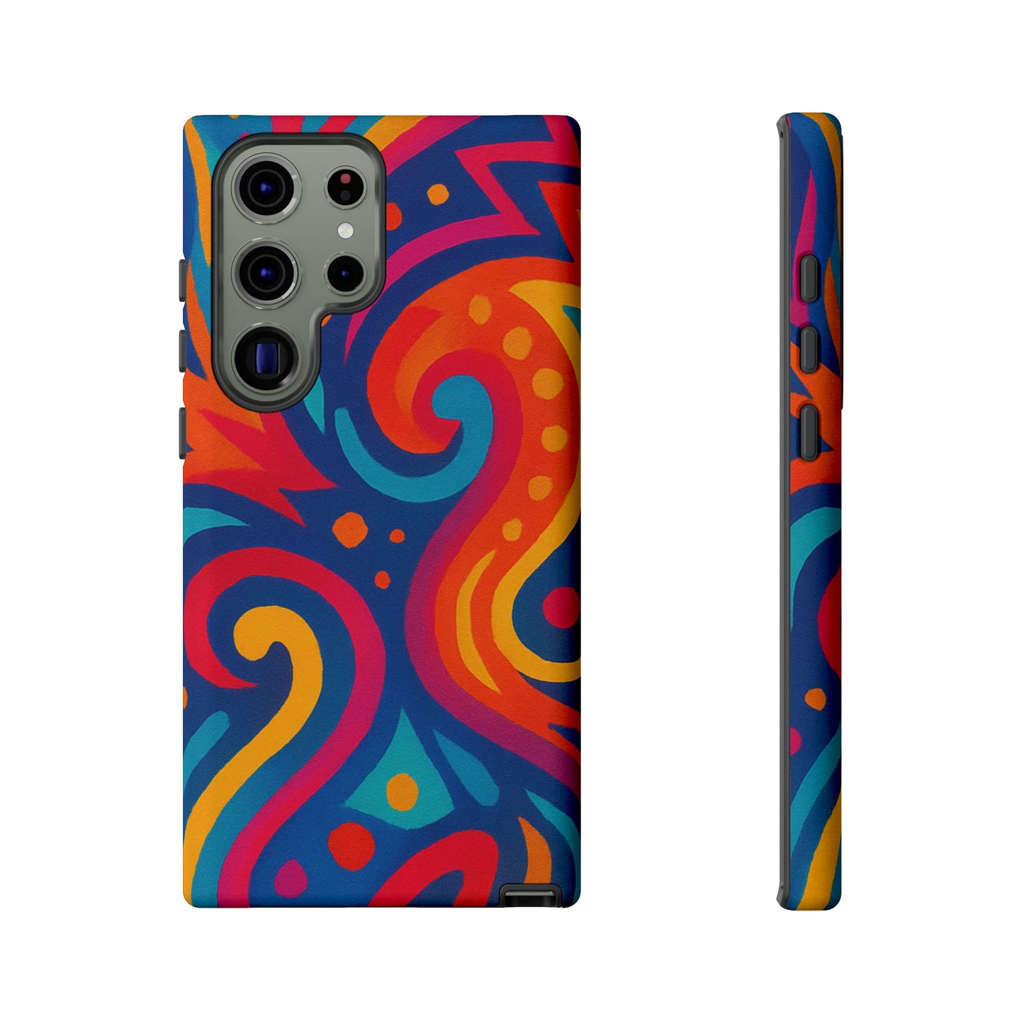 Vibrant Phone Case - Colorful Tough Case, Protective Cover, Unique Design, Trendy Gift, Phone Accessory