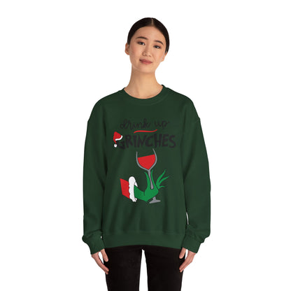 Festive Grinch Sweatshirt, Cozy Holiday Apparel, Funny Christmas Gift, Unisex Crewneck, Seasonal Loungewear, Winter Fashion