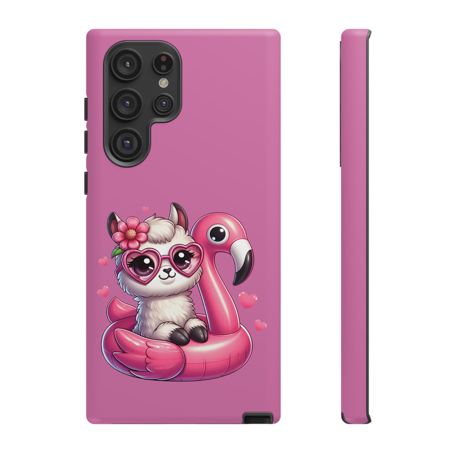 Cute Animal Phone Case, Phone Cover for Kids, Gift for Animal Lovers, Summer Vibes Accessory, Trendy Pink Case