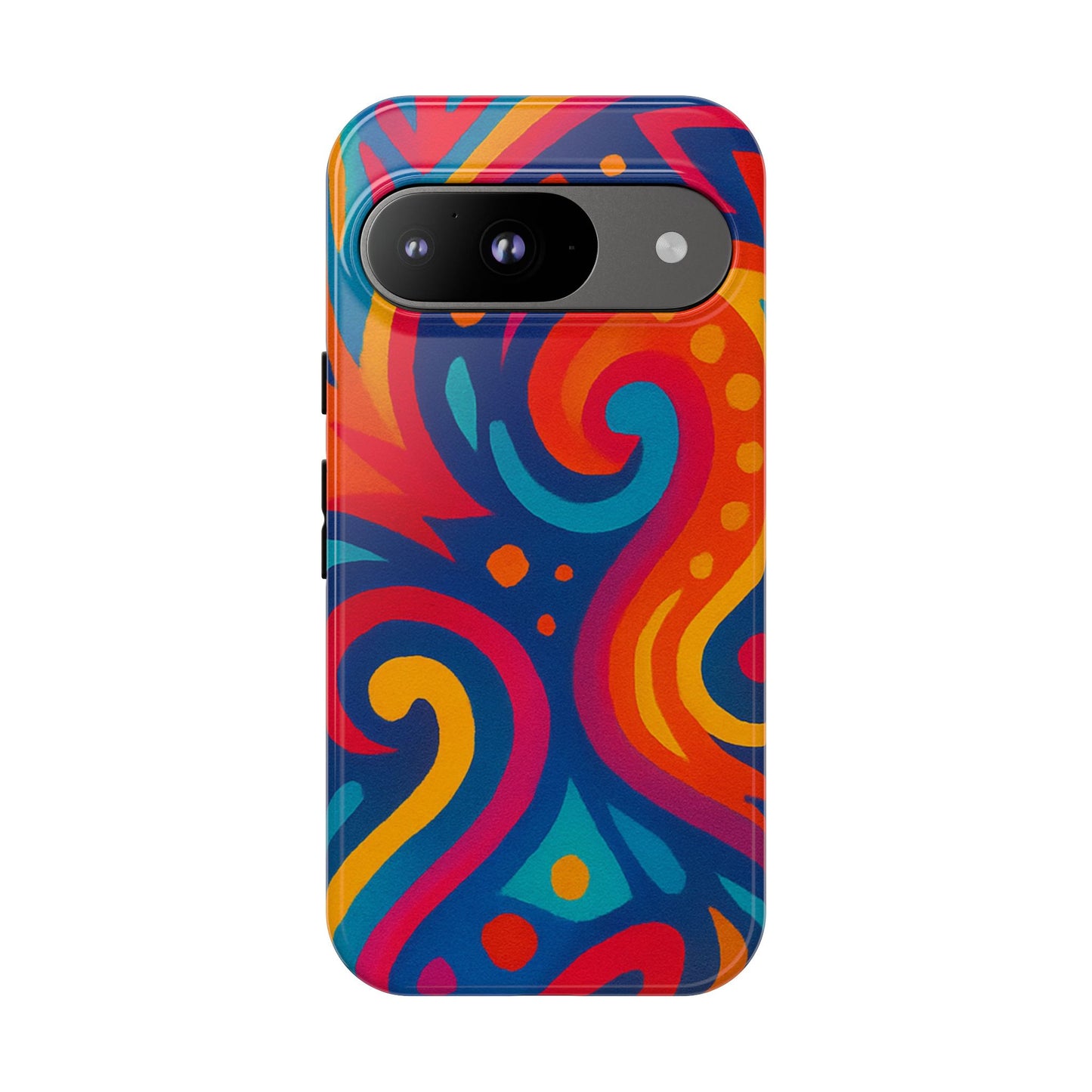Vibrant Phone Case - Colorful Tough Case, Protective Cover, Unique Design, Trendy Gift, Phone Accessory