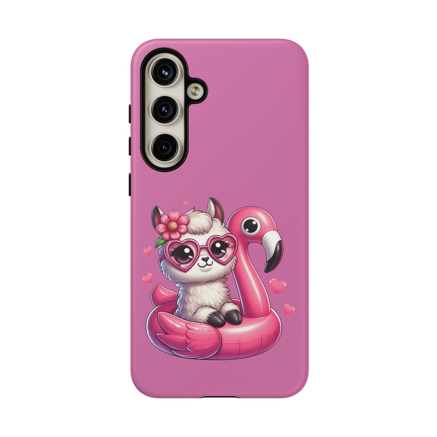 Cute Animal Phone Case, Phone Cover for Kids, Gift for Animal Lovers, Summer Vibes Accessory, Trendy Pink Case