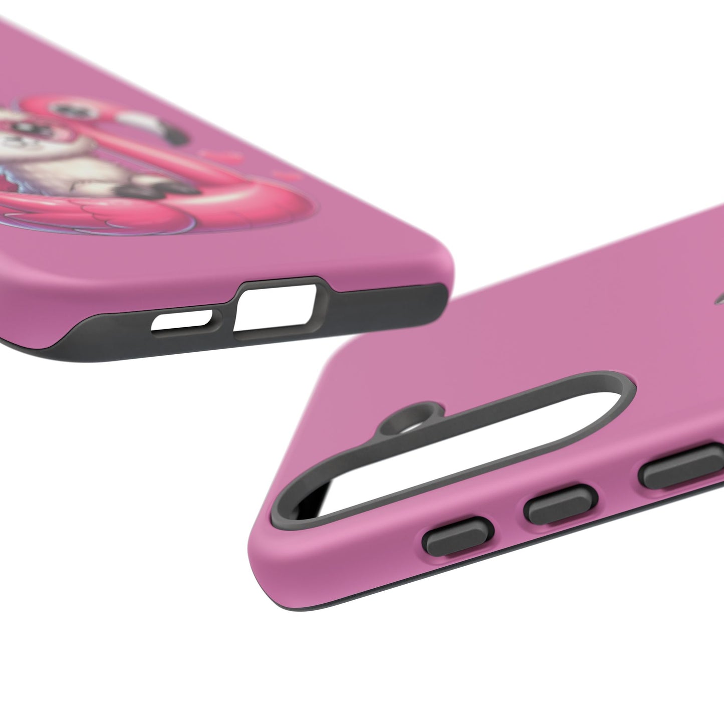 Cute Animal Phone Case, Phone Cover for Kids, Gift for Animal Lovers, Summer Vibes Accessory, Trendy Pink Case