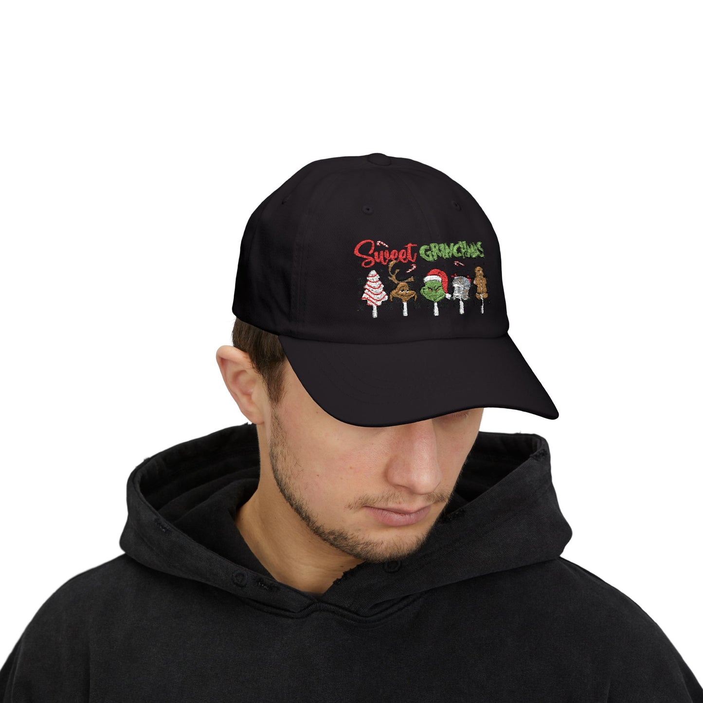 Festive Dad Cap - Sweet Grinchmas Hat for Holiday Cheer, Christmas Gift, Matching Family Outfit, Winter Accessory, Trendy Headwear