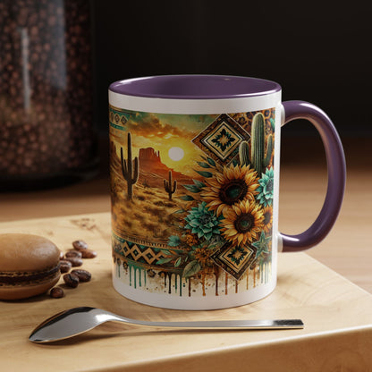 Desert Sunset Coffee Mug with Cacti and Sunflowers, Boho Mug, Gift for Nature Lovers, Coffee Lovers Gift, Southwestern Decor, Unique [...]