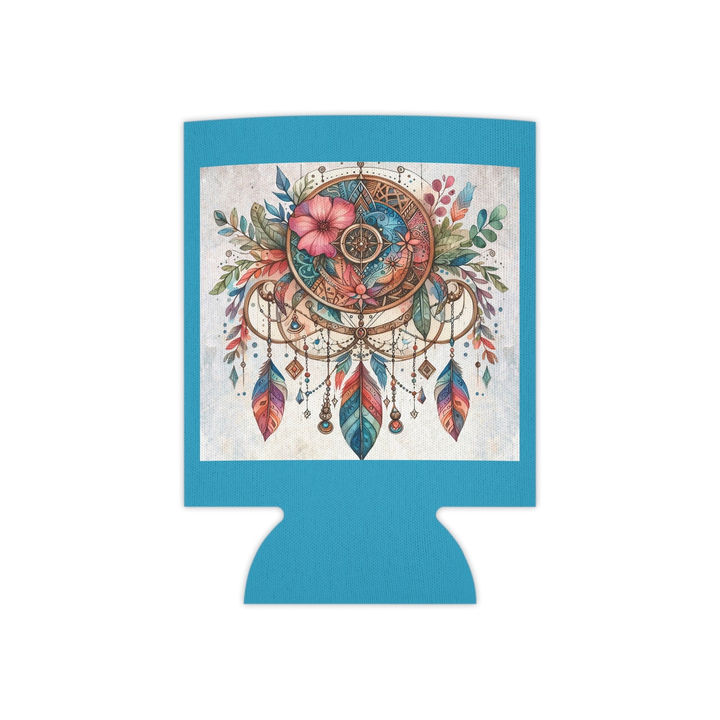 Dreamcatcher Can Cooler - Bohemian Beverage Holder, Perfect for Parties, Festivals, Outdoor Fun, Gifts for Nature Lovers, Summer Vibes