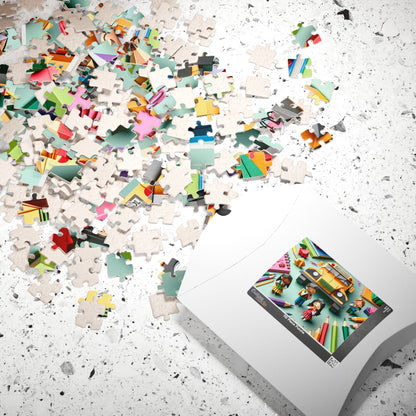 Back to School Puzzle, Fun Family Activity, Educational Gift, 110-252-520-1014 Pieces, Kids’ Learning, Classroom Decor