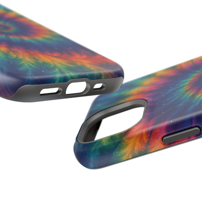 Colorful Tie-Dye Magnetic Phone Cases, Boho Phone Accessories, Unique Gift for Teens, Vibrant Phone Cover for Festivals, Summer Vibes