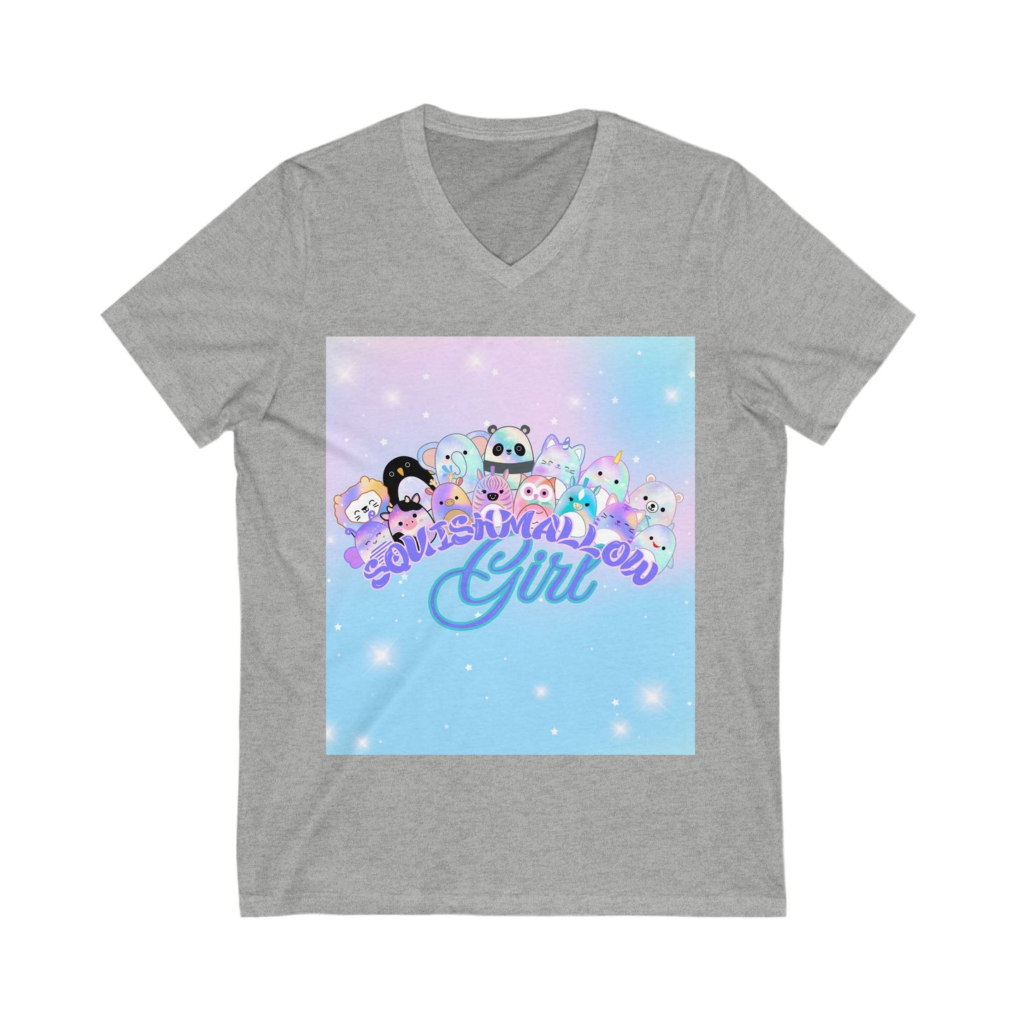 Unisex Jersey Short Sleeve V-Neck Tee