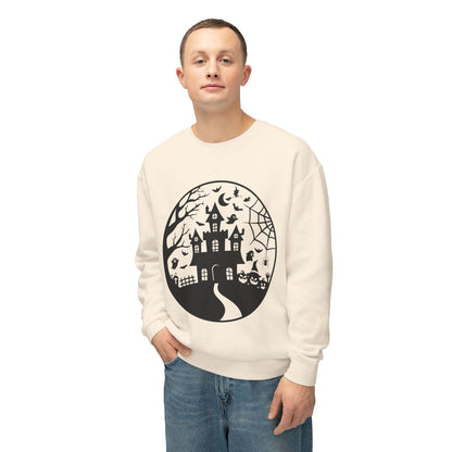 Halloween & Fall Vibes Unisex Crewneck Sweatshirt, Cozy Fall Apparel, Halloween Clothing, Gift for Autumn Lovers, Seasonal Sweater