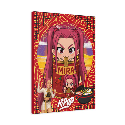 K-Pop Art Canvas Print, Perfect for Fans, Anime Wall Decor, Gift for Music Lovers, Vibrant Home Decoration, Cool Room Aesthetic