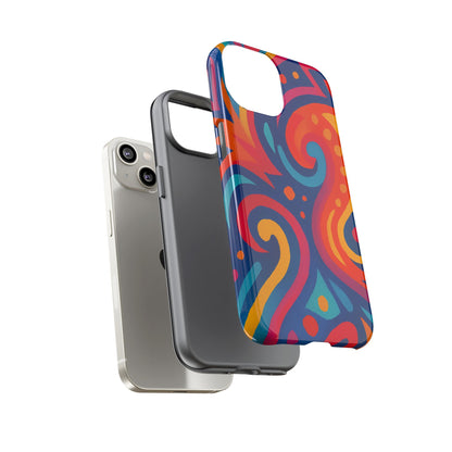 Vibrant Phone Case - Colorful Tough Case, Protective Cover, Unique Design, Trendy Gift, Phone Accessory