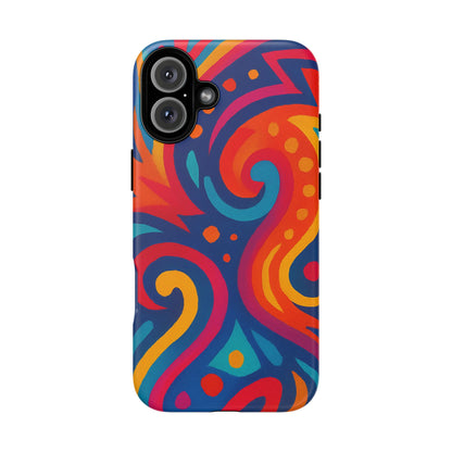 Vibrant Phone Case - Colorful Tough Case, Protective Cover, Unique Design, Trendy Gift, Phone Accessory