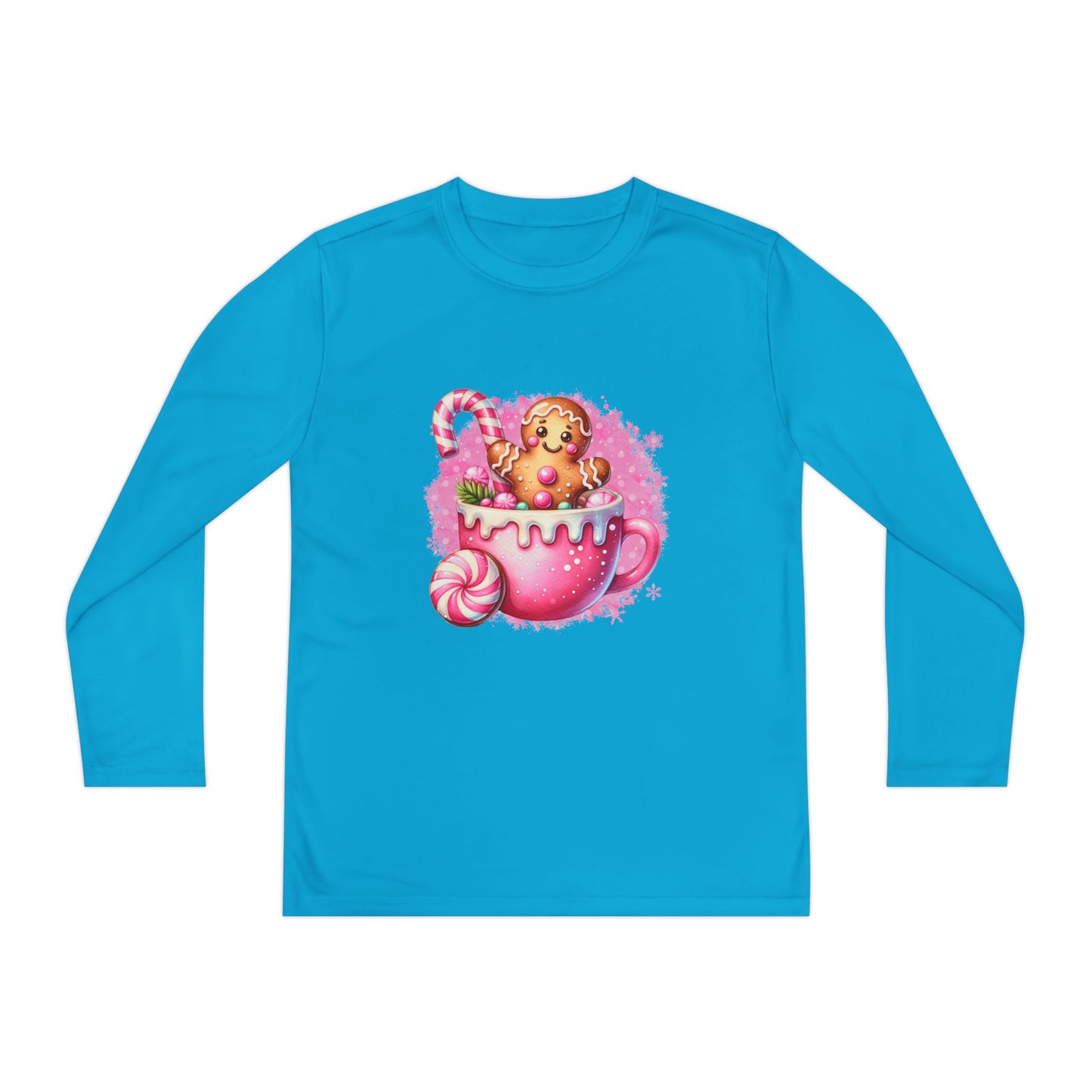 Youth Long Sleeve Holiday Tee - Cute Gingerbread Design, Perfect for Christmas, Winter Celebrations, Gift for Kids, Festive Wear, [...]