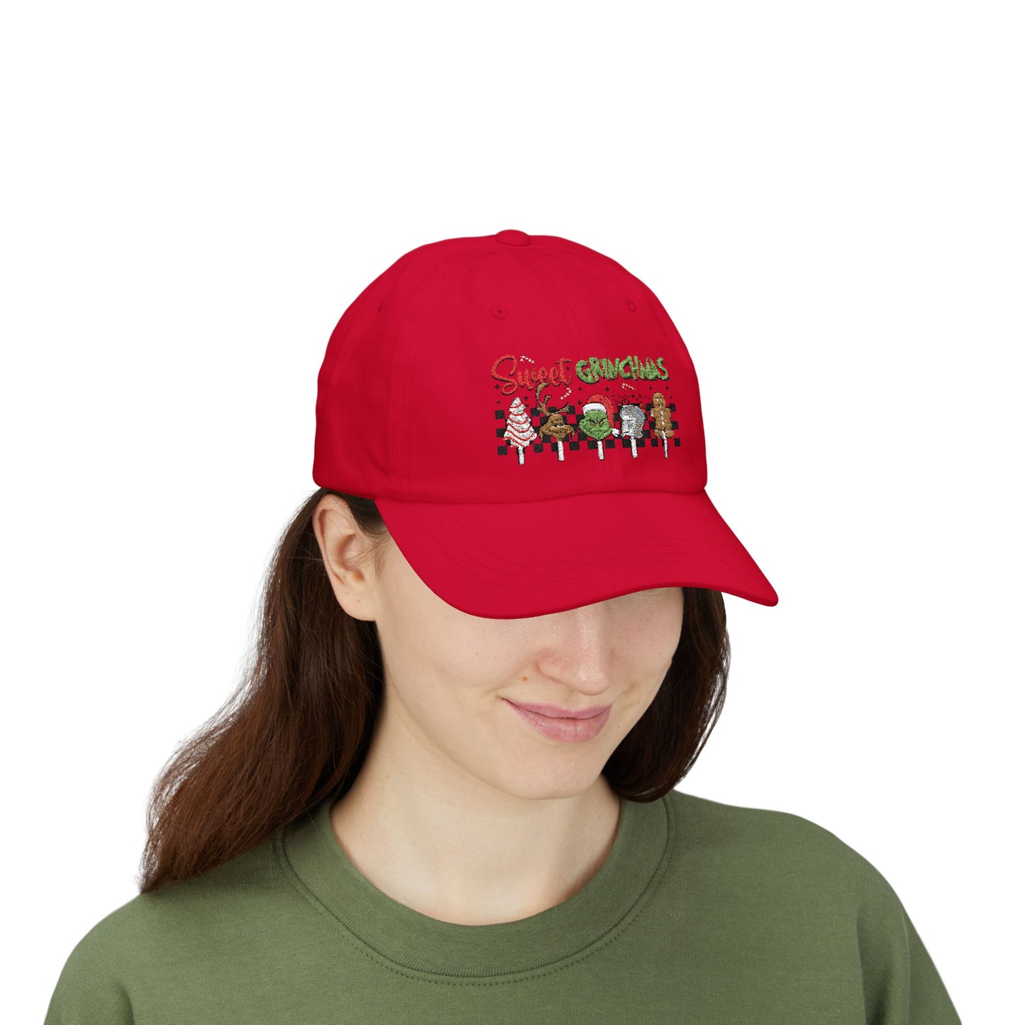 Festive Dad Cap - Sweet Grinchmas Hat for Holiday Cheer, Christmas Gift, Matching Family Outfit, Winter Accessory, Trendy Headwear