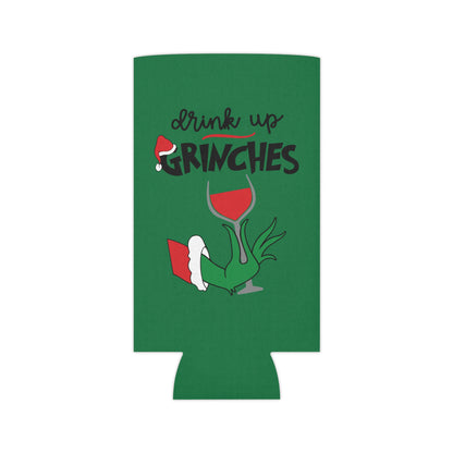 Grinch Holiday Can Cooler, Funny Drink Holder, Christmas Beer Sleeve, Gifts for Grinch Fans, Holiday Party Accessories