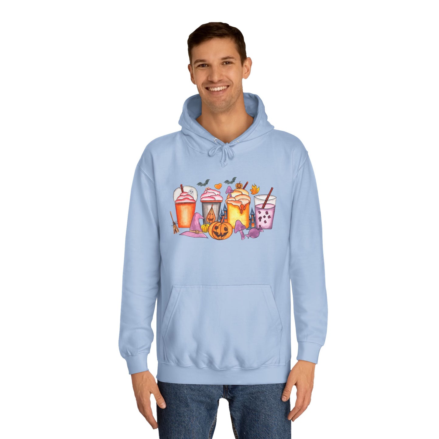 Unisex Halloween Hoodie for adults that want some fun drinking designs to give their clothes a pop of color