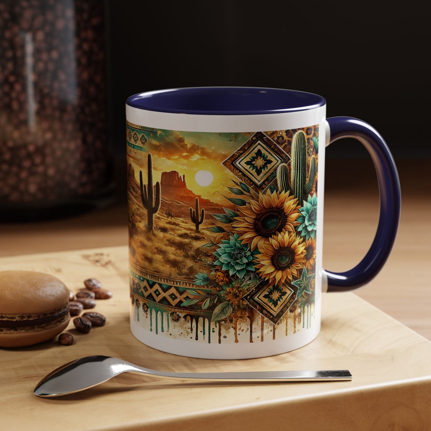 Desert Sunset Coffee Mug with Cacti and Sunflowers, Boho Mug, Gift for Nature Lovers, Coffee Lovers Gift, Southwestern Decor, Unique [...]