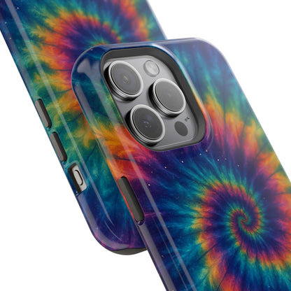 Colorful Tie-Dye Magnetic Phone Cases, Boho Phone Accessories, Unique Gift for Teens, Vibrant Phone Cover for Festivals, Summer Vibes
