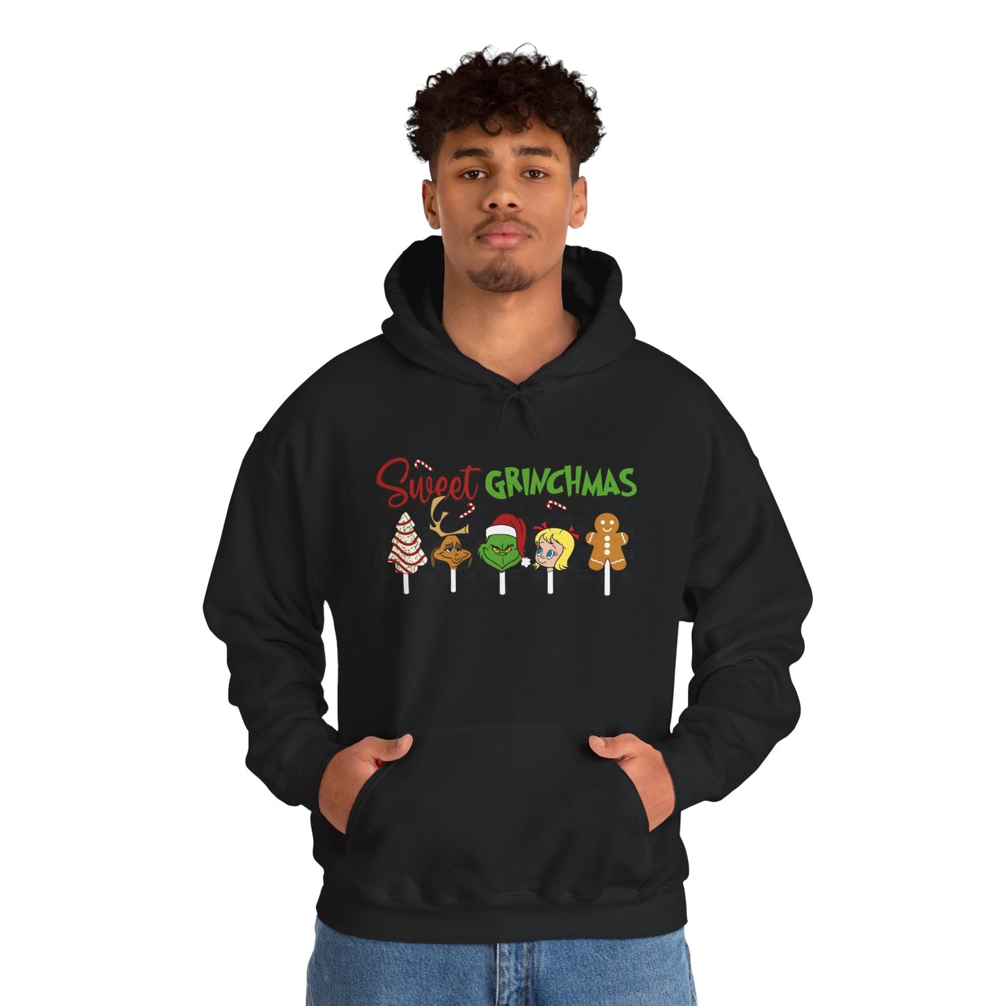 Sweet Grinchmas Hoodie, Cozy Holiday Sweatshirt, Christmas Gift for Him/Her, Unisex Xmas Apparel, Festive Winter Hoodie