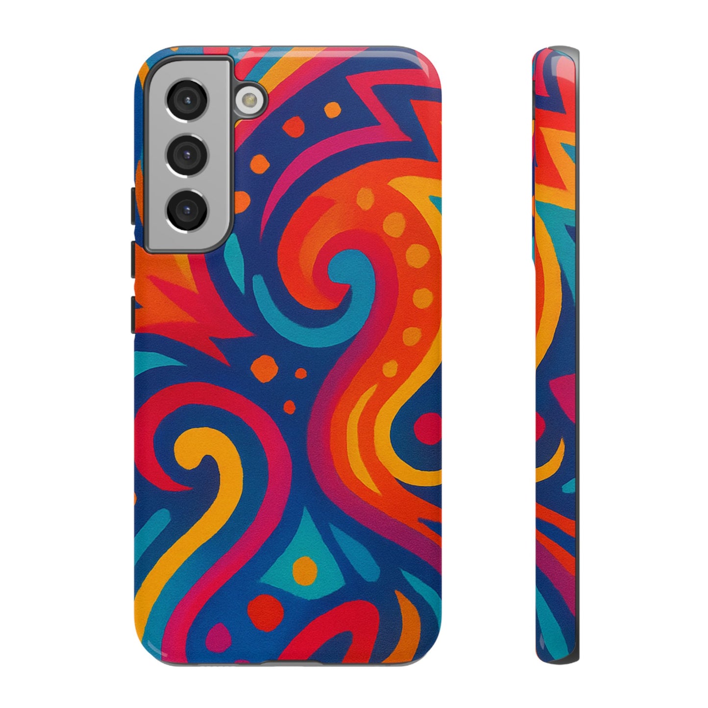 Vibrant Phone Case - Colorful Tough Case, Protective Cover, Unique Design, Trendy Gift, Phone Accessory