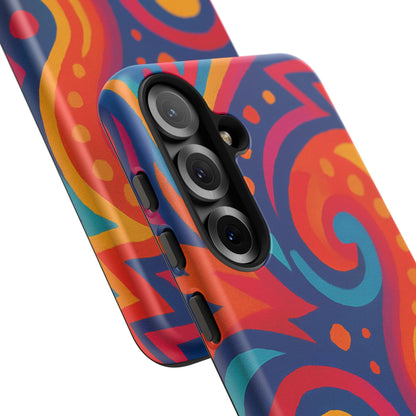 Vibrant Phone Case - Colorful Tough Case, Protective Cover, Unique Design, Trendy Gift, Phone Accessory